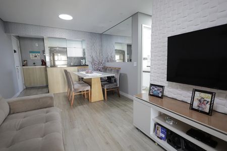 Sala de apartamento à venda com 3 quartos, 77m² em Campestre, Santo André
