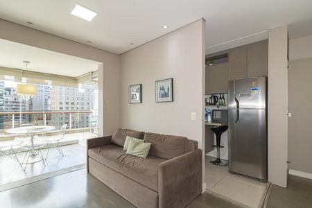 Sala de apartamento para alugar com 1 quarto, 76m² em Vila Olímpia, São Paulo