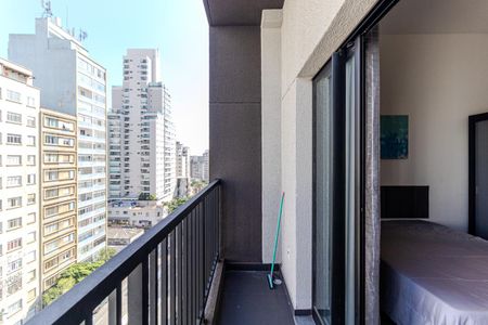 Studio para alugar com 22m², 1 quarto e sem vagaVaranda