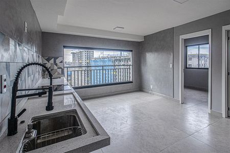 sala e cozinha compartilhadas_1 de apartamento para alugar com 2 quartos, 40m² em Vila Nair, São Paulo