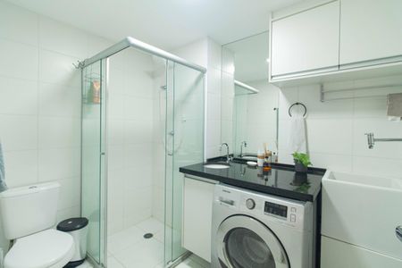 Studio para alugar com 29m², 0 quarto e sem vaga Studio para alugar com 29m², 0 quarto e sem vagaBanheiro e Área de serviço