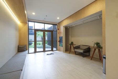 Studio à venda com 25m², 1 quarto e sem vaga Studio à venda com 25m², 1 quarto e sem vagaHall social