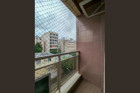 Varanda da Sala de apartamento à venda com 1 quarto, 60m² em Tijuca, Rio de Janeiro