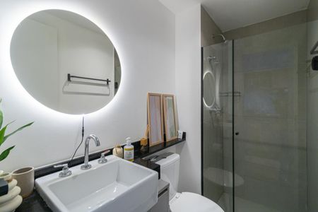 Studio para alugar com 24m², 1 quarto e sem vaga Studio para alugar com 24m², 1 quarto e sem vagaBanheiro