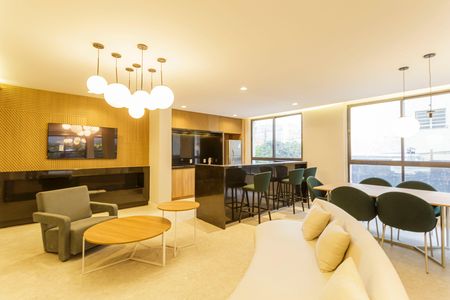 Studio para alugar com 27m², 1 quarto e sem vaga Studio para alugar com 27m², 1 quarto e sem vagaÁrea comum - Salão de festas