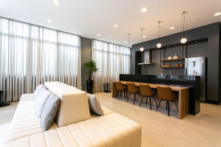 Studio para alugar com 32m², 1 quarto e sem vaga Studio para alugar com 32m², 1 quarto e sem vagaÁrea comum - Salão de festas