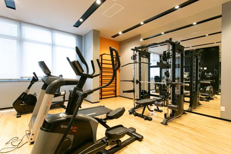 Studio para alugar com 32m², 1 quarto e sem vaga Studio para alugar com 32m², 1 quarto e sem vagaÁrea comum - Academia