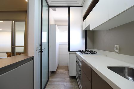 Apartamento à venda com 54m², 1 quarto e 2 vagasCozinha e Área de Serviço
