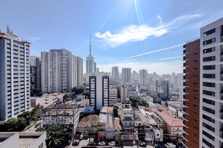 Vista da Varanda de kitnet/studio à venda com 1 quarto, 25m² em Paraíso, São Paulo