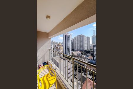 Varanda de kitnet/studio à venda com 1 quarto, 25m² em Paraíso, São Paulo