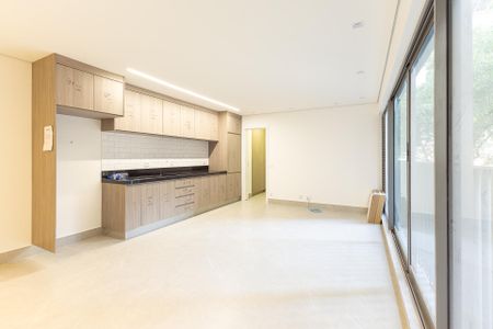 Sala/Cozinha de apartamento à venda com 2 quartos, 67m² em Indianópolis, São Paulo