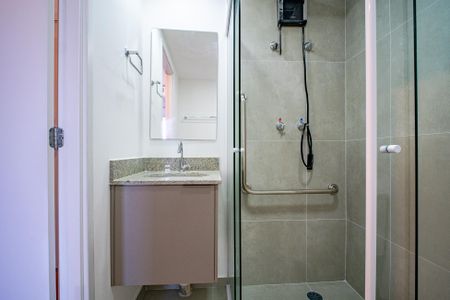 Studio para alugar com 26m², 1 quarto e sem vaga Studio para alugar com 26m², 1 quarto e sem vagaBanheiro