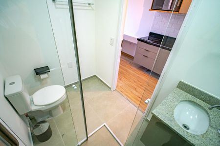 Studio para alugar com 26m², 1 quarto e sem vaga Studio para alugar com 26m², 1 quarto e sem vagaBanheiro