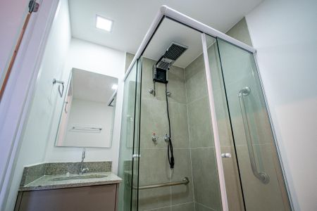 Studio para alugar com 26m², 1 quarto e sem vaga Studio para alugar com 26m², 1 quarto e sem vagaBanheiro