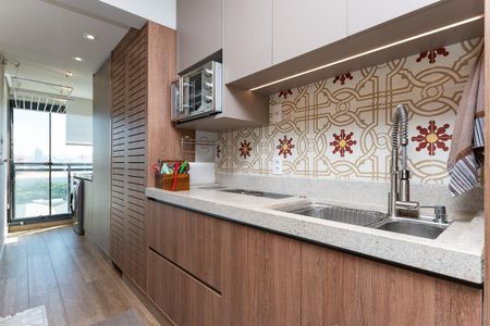 Apartamento à venda com 89m², 1 quarto e 2 vagas Apartamento à venda com 89m², 1 quarto e 2 vagasCozinha Americana