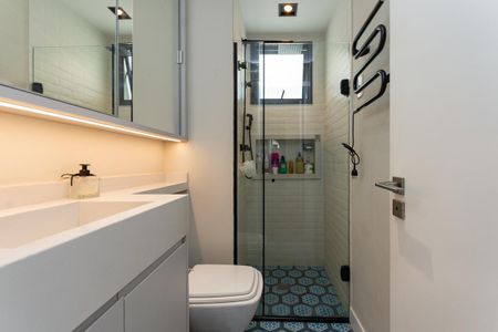 Apartamento à venda com 89m², 1 quarto e 2 vagas Apartamento à venda com 89m², 1 quarto e 2 vagasBanheiro do Quarto Suíte