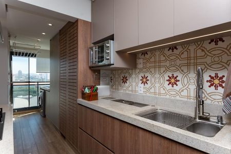 Apartamento à venda com 89m², 1 quarto e 2 vagas Apartamento à venda com 89m², 1 quarto e 2 vagasCozinha Americana