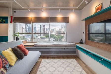 Sala de apartamento para alugar com 1 quarto, 70m² em Itaim Bibi, São Paulo