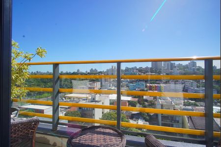 Sala - Varanda de apartamento à venda com 1 quarto, 47m² em Jardim do Salso, Porto Alegre