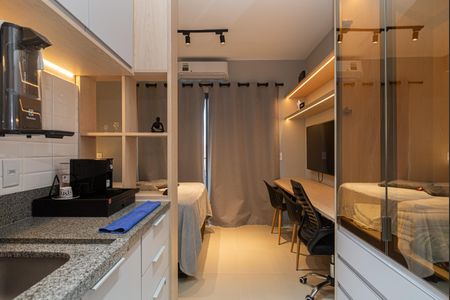Studio para alugar com 29m², 1 quarto e sem vaga Studio para alugar com 29m², 1 quarto e sem vagaCozinha
