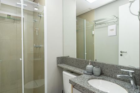 Studio para alugar com 29m², 1 quarto e sem vaga Studio para alugar com 29m², 1 quarto e sem vagaBanheiro