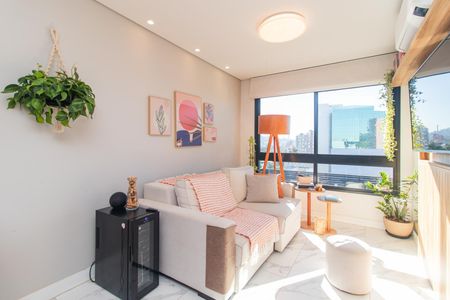 Sala de apartamento à venda com 1 quarto, 45m² em Azenha, Porto Alegre