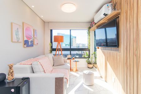 Sala de apartamento à venda com 1 quarto, 45m² em Azenha, Porto Alegre
