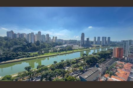 Vista da Sacada de kitnet/studio para alugar com 1 quarto, 50m² em Santo Amaro, São Paulo