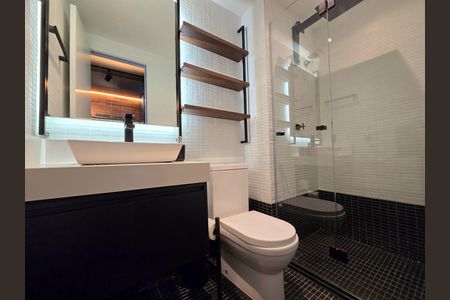 Studio para alugar com 23m², 1 quarto e sem vaga Studio para alugar com 23m², 1 quarto e sem vagaBanheiro social