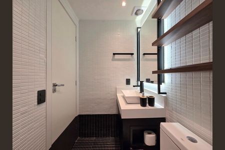 Studio para alugar com 23m², 1 quarto e sem vaga Studio para alugar com 23m², 1 quarto e sem vagaBanheiro social
