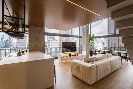 Apartamento para alugar com 90m², 1 quarto e 2 vagas Apartamento para alugar com 90m², 1 quarto e 2 vagasSala