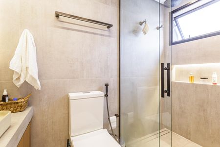 Apartamento para alugar com 90m², 1 quarto e 2 vagas Apartamento para alugar com 90m², 1 quarto e 2 vagasBanheiro da Suíte