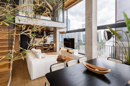 Sala de apartamento para alugar com 1 quarto, 90m² em Vila Nova Conceição, São Paulo
