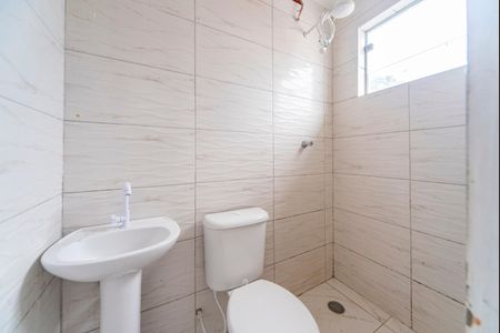 Banheiro  de kitnet/studio para alugar com 1 quarto, 35m² em Jardim Bom Pastor, Santo André