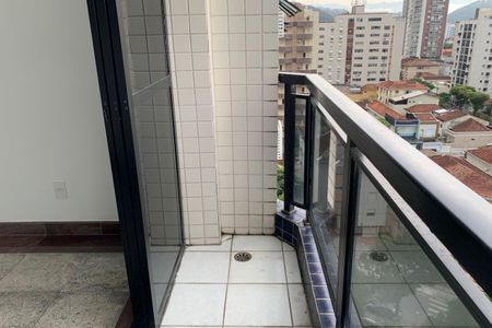 Varanda da Sala de apartamento para alugar com 2 quartos, 100m² em Marapé, Santos