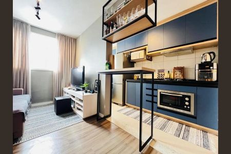 Cozinha de apartamento à venda com 2 quartos, 49m² em São Jorge, Novo Hamburgo