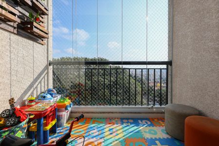 Varanda da Sala de apartamento à venda com 3 quartos, 64m² em Jardim Caboré, São Paulo