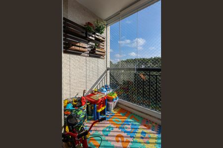 Varanda da Sala de apartamento à venda com 3 quartos, 64m² em Jardim Caboré, São Paulo
