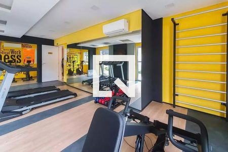 Studio para alugar com 24m², 1 quarto e sem vaga Studio para alugar com 24m², 1 quarto e sem vagaAcademia