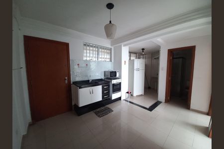 Cozinha de apartamento para alugar com 1 quarto, 56m² em Ilha Porchat, São Vicente