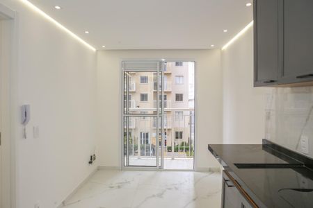 Sala e Cozinha de apartamento para alugar com 1 quarto, 28m² em Várzea da Barra Funda, São Paulo