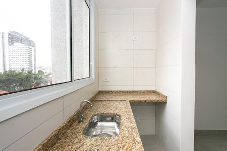 Cozinha de kitnet/studio para alugar com 1 quarto, 21m² em Vila Matilde, São Paulo