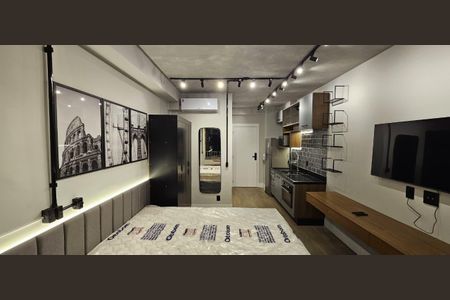 Studio para alugar com 25m², 1 quarto e sem vaga Studio para alugar com 25m², 1 quarto e sem vagaSala/Quarto