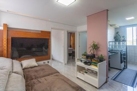 Sala de apartamento à venda com 2 quartos, 57m² em Jardim Apura, Diadema