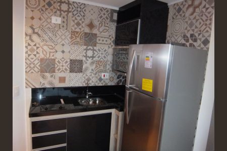 Cozinha de apartamento à venda com 1 quarto, 37m² em Paraíso do Morumbi, São Paulo