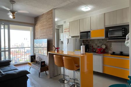 Sala de apartamento para alugar com 1 quarto, 49m² em Vila Matias, Santos