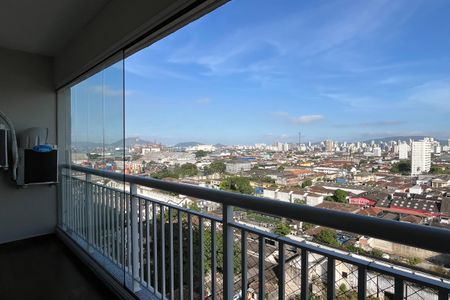 Varanda da Sala de apartamento para alugar com 1 quarto, 49m² em Vila Matias, Santos