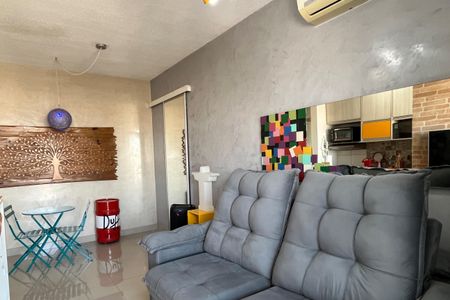 Apartamento para alugar com 49m², 1 quarto e 2 vagasSala