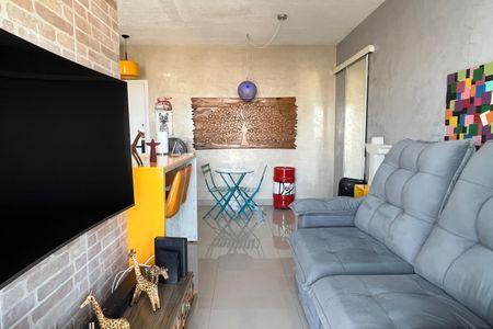 Sala de apartamento para alugar com 1 quarto, 49m² em Vila Matias, Santos