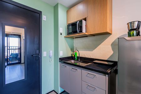 Studio para alugar com 24m², 1 quarto e sem vaga Studio para alugar com 24m², 1 quarto e sem vagaStudio - Cozinha